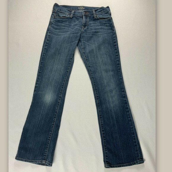 OLD NAVY *The Flirt* Size 2R Blue Denim Stretch Mid-Rise Boot Cut Comfy Jeans - Picture 1 of 6